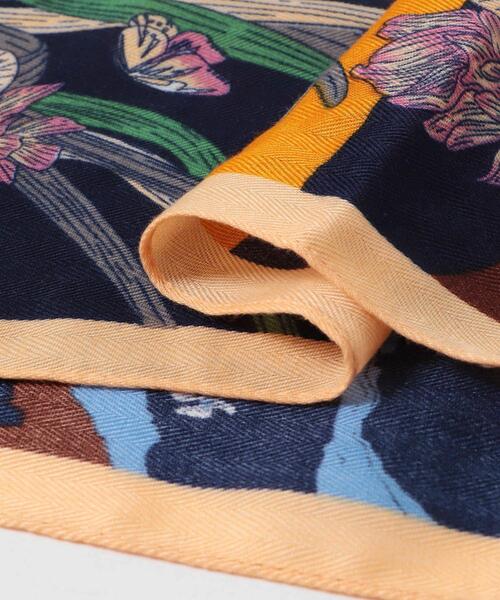 KBF（ケイビーエフ）の「フラワーデザインビッグスカーフ（バンダナ/スカーフ・レディース・オレンジ系その他/グリーン系その他・ONE）」の18枚目の写真