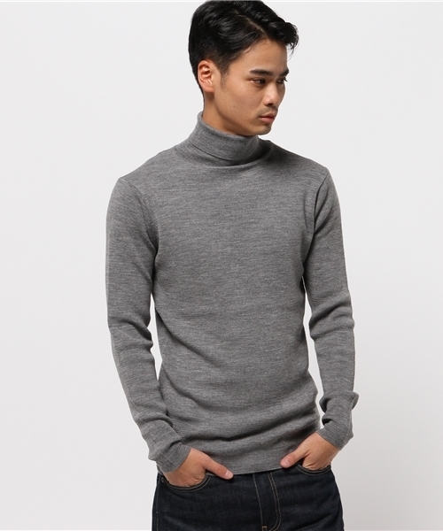 B:MING by BEAMS(ビーミングバイビームス)の「ビーミング by ビームス / リブタートルネックニット(ニット/セーター・メンズ・ブラック/オフホワイト/グレー・SMALL/MEDIUM/LARGE/X-LARGE)」の3枚目の写真