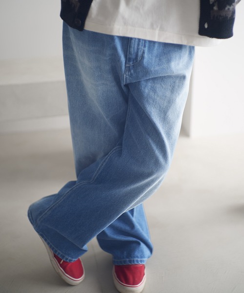 ADAM PATEK(アダムパテック)の「mp14097-nep selvedge denim デニムパンツ(AP2528015)(デニムパンツ・メンズ・ネイビー/ブルー・1/2)」の2枚目の写真