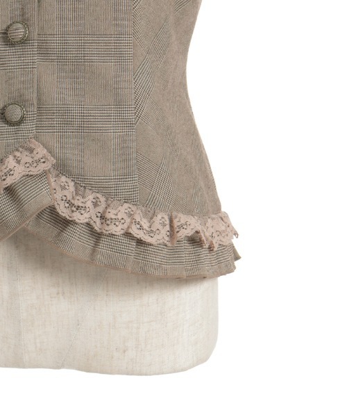 なー 2点 axes femme レースフリルベストチュニック なー様専用 2点 axes femme レースフリルベストチュニック