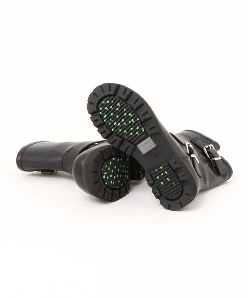 Bridget Birkin（ブリジットバーキン）の「【Bridget Birkin】オブリークトウエンジニアブーツ(553032)（ブーツ・レディース・ブラック/グレイッシュベージュ/ブラック系その他・24/22.5/23/23.5）」の5枚目の写真