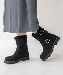 Bridget Birkin（ブリジットバーキン）の「【Bridget Birkin】オブリークトウエンジニアブーツ(553032)（ブーツ）」