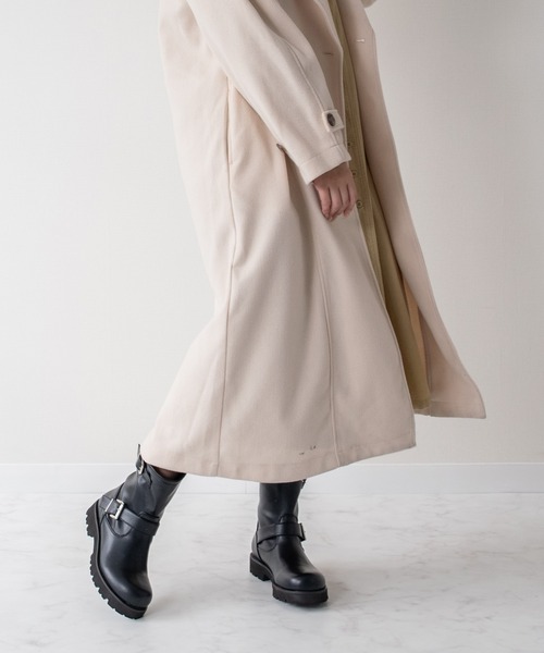 Bridget Birkin（ブリジットバーキン）の「【Bridget Birkin】オブリークトウエンジニアブーツ(553032)（ブーツ・レディース・ブラック/グレイッシュベージュ/ブラック系その他・24/22.5/23/23.5）」の16枚目の写真