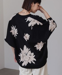 Bou Jeloud | フラワージャガードドルマンニットカーディガン(カーディガン/ボレロ)