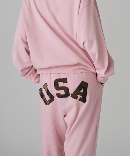 MSG(エムエスジー)の「Buyer's Select/【SET-UP着用可能】USA刺繍ピグメントスウェットパンツ(スウェットパンツ・メンズ・ピンク/チャコール/ネイビー・M/L)」の8枚目の写真