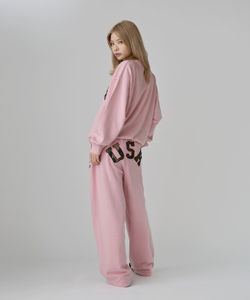 MSG(エムエスジー)の「Buyer's Select/【SET-UP着用可能】USA刺繍ピグメントスウェットパンツ(スウェットパンツ・メンズ・ピンク/チャコール/ネイビー・M/L)」の12枚目の写真