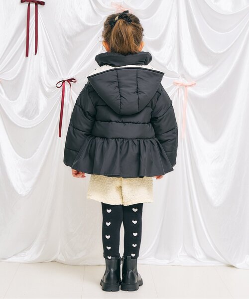 apres les cours(アプレレクール)の「【ジュニア対応】ハート・花柄レギンス(レギンス/スパッツ・キッズ・ブラック/アイボリー・90/140/120/110/100)」の4枚目の写真