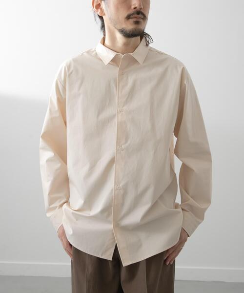 ITEMS URBANRESEARCH（アイテムズ アーバンリサーチ）の「コットン100ブロードレギュラーカラーシャツ（シャツ/ブラウス・メンズ・アイボリー/グレー系その他/ブルー・MEDIUM/LARGE）」の13枚目の写真