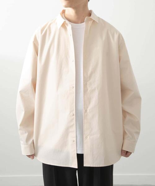 ITEMS URBANRESEARCH（アイテムズ アーバンリサーチ）の「コットン100ブロードレギュラーカラーシャツ（シャツ/ブラウス・メンズ・アイボリー/グレー系その他/ブルー・MEDIUM/LARGE）」の18枚目の写真