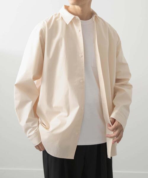 ITEMS URBANRESEARCH（アイテムズ アーバンリサーチ）の「コットン100ブロードレギュラーカラーシャツ（シャツ/ブラウス・メンズ・アイボリー/グレー系その他/ブルー・MEDIUM/LARGE）」の19枚目の写真