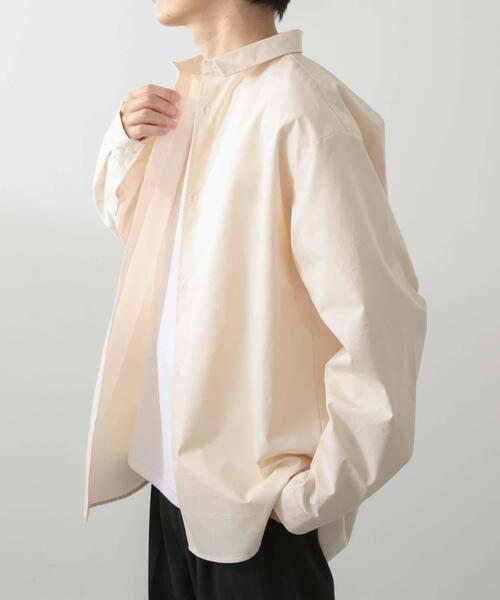 ITEMS URBANRESEARCH（アイテムズ アーバンリサーチ）の「コットン100ブロードレギュラーカラーシャツ（シャツ/ブラウス・メンズ・アイボリー/グレー系その他/ブルー・MEDIUM/LARGE）」の20枚目の写真