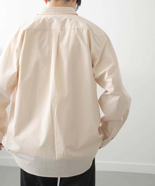 ITEMS URBANRESEARCH（アイテムズ アーバンリサーチ）の「コットン100ブロードレギュラーカラーシャツ（シャツ/ブラウス・メンズ・アイボリー/グレー系その他/ブルー・MEDIUM/LARGE）」の21枚目の写真