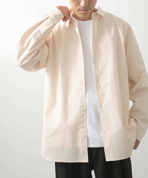 ITEMS URBANRESEARCH（アイテムズ アーバンリサーチ）の「コットン100ブロードレギュラーカラーシャツ（シャツ/ブラウス・メンズ・アイボリー/グレー系その他/ブルー・MEDIUM/LARGE）」の22枚目の写真