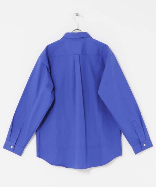 ITEMS URBANRESEARCH（アイテムズ アーバンリサーチ）の「コットン100ブロードレギュラーカラーシャツ（シャツ/ブラウス・メンズ・アイボリー/グレー系その他/ブルー・MEDIUM/LARGE）」の11枚目の写真