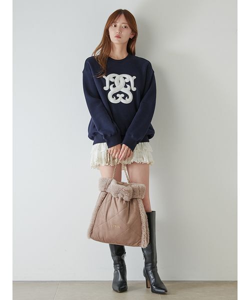 WEB限定/ボアコレクション】ボアロゴスウェット（スウェット）｜SNIDEL