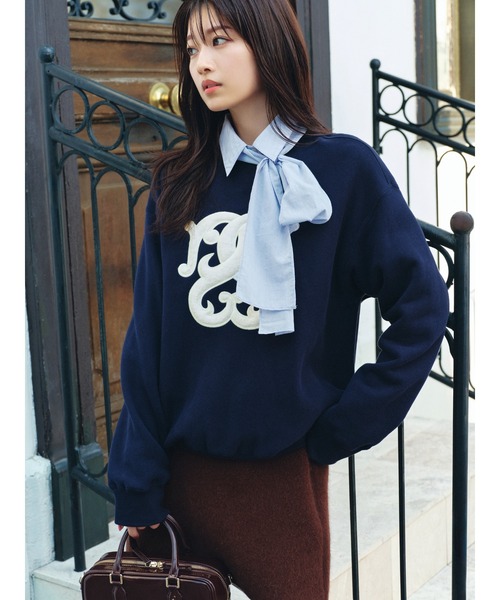 WEB限定/ボアコレクション】ボアロゴスウェット（スウェット）｜SNIDEL