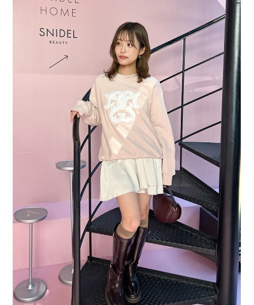 WEB限定/ボアコレクション】ボアロゴスウェット（スウェット）｜SNIDEL
