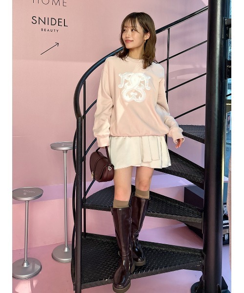 WEB限定/ボアコレクション】ボアロゴスウェット（スウェット）｜SNIDEL