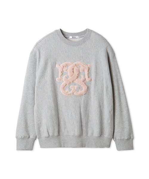 新品未開封 ボアロゴスウェット グレー snidel スナイデル WEB限定/ボアコレクション】ボアロゴスウェット（スウェット）｜SNIDEL