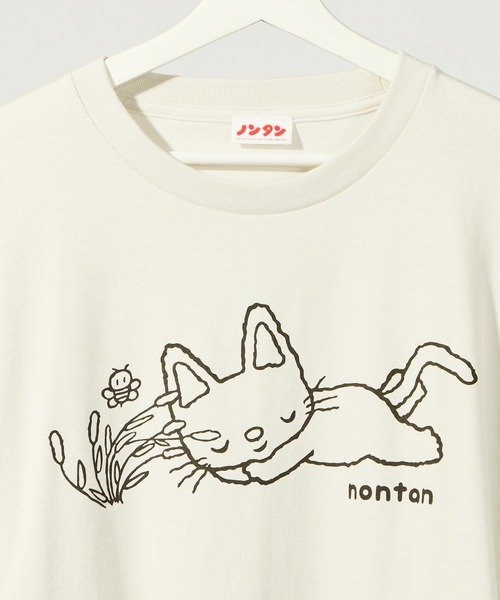 salle de bal(サルデバル)の「【 ノンタン 】 リラックスTシャツ WNI(Tシャツ/カットソー・レディース・ピンク/ナチュラル/ネイビー・FREE)」の7枚目の写真