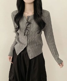 VIVID LADY | ケーブル編み ニットカーディガン(カーディガン/ボレロ)