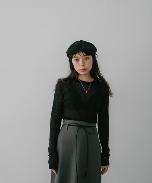 DRWCYS(ドロシーズ)の「シアークルーネックトップス(Tシャツ/カットソー・レディース・ホワイト/ピンク/ブラック・FREE)」の10枚目の写真