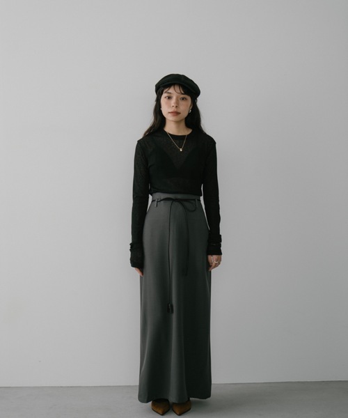 DRWCYS(ドロシーズ)の「シアークルーネックトップス(Tシャツ/カットソー・レディース・ホワイト/ピンク/ブラック・FREE)」の12枚目の写真