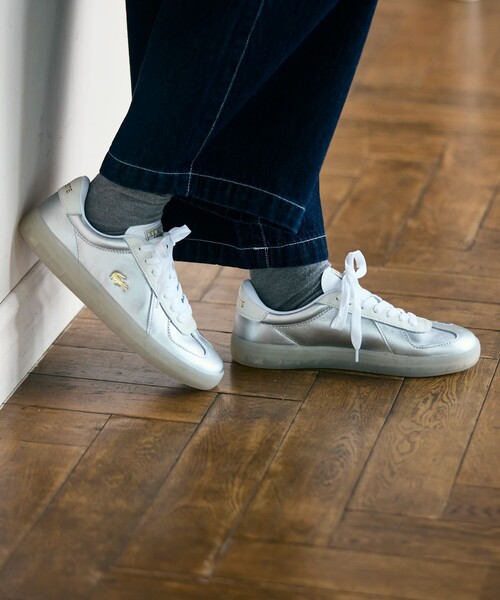 LACOSTE(ラコステ)の「レディース BASESHOT PRO 225 1 SFA(スニーカー・レディース・シルバー・22.5cm/23.5cm/24.5cm/23.0cm/24.0cm)」の20枚目の写真