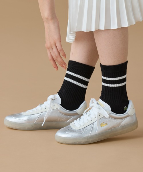 LACOSTE(ラコステ)の「レディース BASESHOT PRO 225 1 SFA(スニーカー・レディース・シルバー・22.5cm/23.5cm/24.5cm/23.0cm/24.0cm)」の18枚目の写真