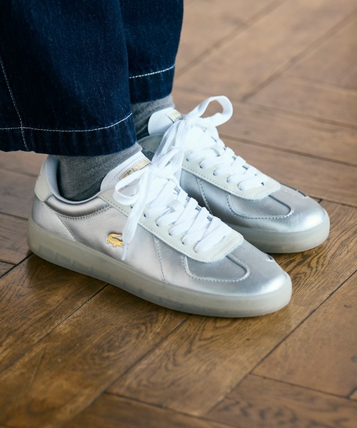 LACOSTE(ラコステ)の「レディース BASESHOT PRO 225 1 SFA(スニーカー・レディース・シルバー・22.5cm/23.5cm/24.5cm/23.0cm/24.0cm)」の9枚目の写真