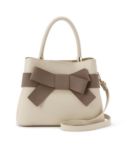 EDIT COLOGNE（エディットコロン）の「フロントリボンバッグ（ショルダーバッグ・レディース・ブラウン系その他/ベージュ/ホワイト系その他/ベージュ系その他・ﾌﾘ-）」の18枚目の写真