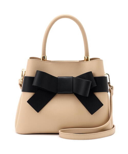 EDIT COLOGNE（エディットコロン）の「フロントリボンバッグ（ショルダーバッグ・レディース・ブラウン系その他/ベージュ/ホワイト系その他/ベージュ系その他・ﾌﾘ-）」の22枚目の写真