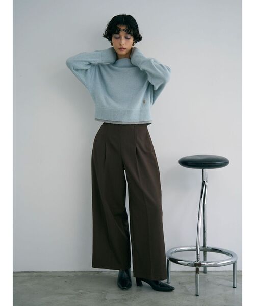 LAGUNAMOON（ラグナムーン）の「フォックスブレンドオフショルニットプルオーバー（ニット/セーター・レディース・ラベンダー/ブラウン/ライトブルー・FREE）」の10枚目の写真