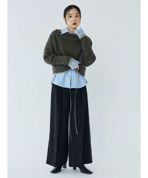 LAGUNAMOON（ラグナムーン）の「フォックスブレンドオフショルニットプルオーバー（ニット/セーター・レディース・ラベンダー/ブラウン/ライトブルー・FREE）」の14枚目の写真