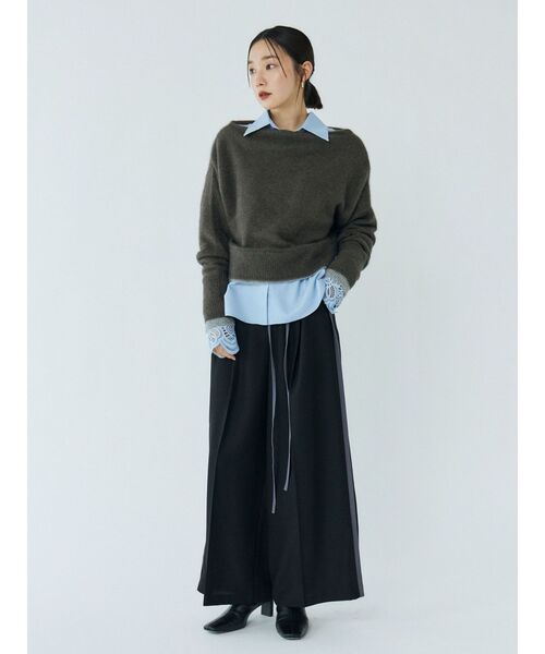 LAGUNAMOON（ラグナムーン）の「フォックスブレンドオフショルニットプルオーバー（ニット/セーター・レディース・ラベンダー/ブラウン/ライトブルー・FREE）」の15枚目の写真