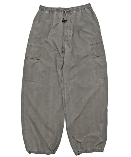 ATON（エイトン）の「【ATON】 PIGMENT AIR WEATHER UTILITY CARGO PANTS（カーゴパンツ・メンズ・グレー・4）」の4枚目の写真
