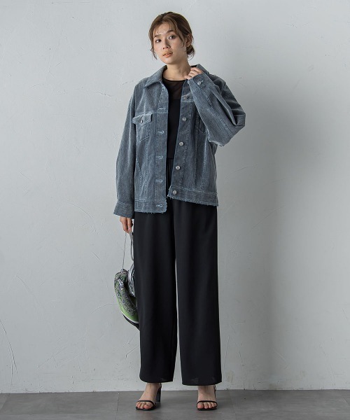 Droite lautreamont（ドロワットロートレアモン）の「コットンサラチュールカットソー≪手洗い可能≫（Tシャツ/カットソー・レディース・ブラウン/ブラック/オフホワイト・M）」の12枚目の写真