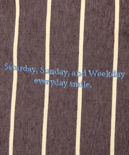 beej（ビージ）の「[A4サイズ収納可]【beej(ビージ)】Strip Bag（トートバッグ・レディース・ダークブラウン/ブルー/ベージュ・FREE）」の10枚目の写真