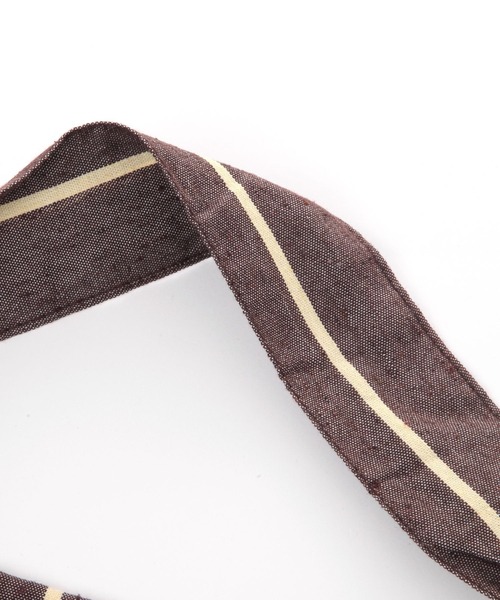 beej（ビージ）の「[A4サイズ収納可]【beej(ビージ)】Strip Bag（トートバッグ・レディース・ダークブラウン/ブルー/ベージュ・FREE）」の11枚目の写真