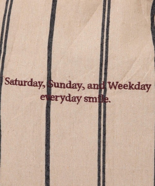 beej（ビージ）の「[A4サイズ収納可]【beej(ビージ)】Strip Bag（トートバッグ・レディース・ダークブラウン/ブルー/ベージュ・FREE）」の14枚目の写真