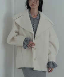 GALLEST（ギャレスト）の「ビッグカラーダブルフェイスコート（チェスターコート）」