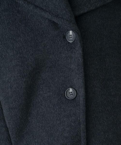 GALLEST（ギャレスト）の「ビッグカラーダブルフェイスコート（チェスターコート・レディース・チャコールグレー/オフホワイト・38）」の5枚目の写真