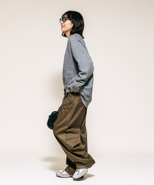 FREAK'S STORE(フリークスストア)の「2WAY 裏毛杢 スウェット /ワンショルダースウェット(スウェット・レディース・グレー/チャコール/オートミール/ピンク・フリ-)」の21枚目の写真