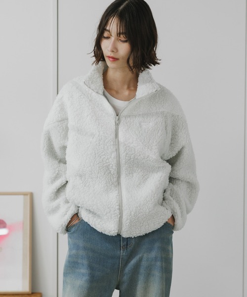 Reebok(リーボック)の「Reebok/リーボック CLASSIC VECTOR BOA JACKET ボアフリース ジャケット L ブランドロゴ 冬服(ブルゾン・メンズ・グレー×ホワイト/アイボリー/ブラック×ホワイト・S/M/L/XL)」の17枚目の写真