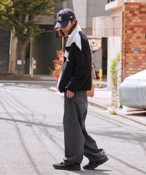 Reebok(リーボック)の「Reebok/リーボック CLASSIC VECTOR BOA JACKET ボアフリース ジャケット L ブランドロゴ 冬服(ブルゾン・メンズ・グレー×ホワイト/アイボリー/ブラック×ホワイト・S/M/L/XL)」の10枚目の写真