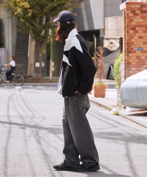 Reebok(リーボック)の「Reebok/リーボック CLASSIC VECTOR BOA JACKET ボアフリース ジャケット L ブランドロゴ 冬服(ブルゾン・メンズ・グレー×ホワイト/アイボリー/ブラック×ホワイト・S/M/L/XL)」の13枚目の写真