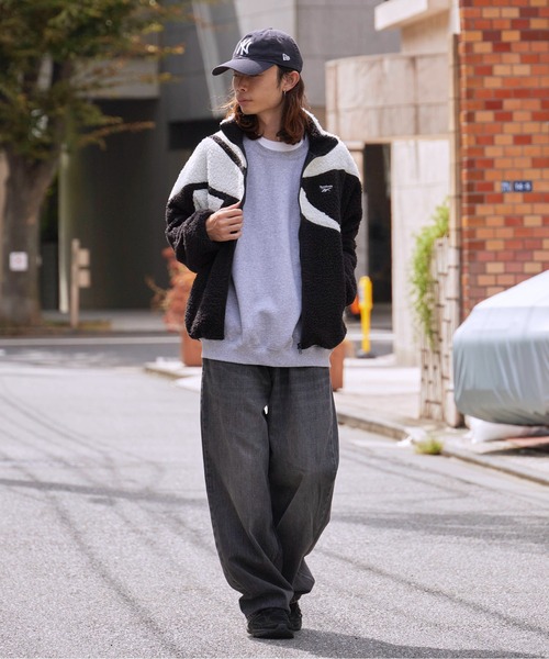 Reebok(リーボック)の「Reebok/リーボック CLASSIC VECTOR BOA JACKET ボアフリース ジャケット L ブランドロゴ 冬服(ブルゾン・メンズ・グレー×ホワイト/アイボリー/ブラック×ホワイト・S/M/L/XL)」の19枚目の写真
