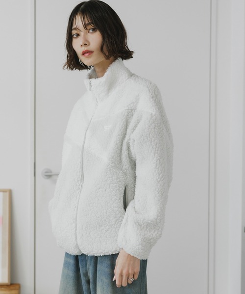 Reebok(リーボック)の「Reebok/リーボック CLASSIC VECTOR BOA JACKET ボアフリース ジャケット L ブランドロゴ 冬服(ブルゾン・メンズ・グレー×ホワイト/アイボリー/ブラック×ホワイト・S/M/L/XL)」の22枚目の写真