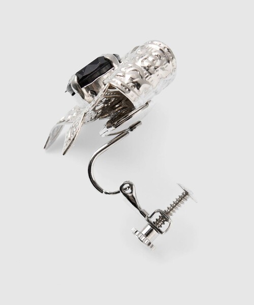 tanakadaisuke(タナカダイスケ)の「【tanakadaisuke/タナカダイスケ】ribbon bijou earrings/リボンビジューイヤリング(イヤリング・レディース・シルバー・FREE)」の3枚目の写真