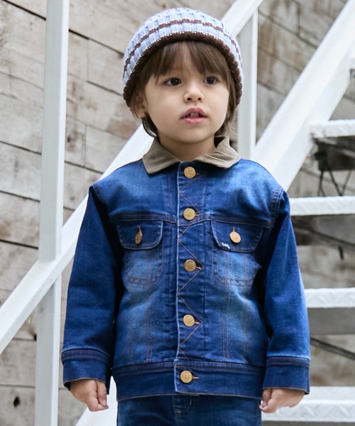 Lee デニムジャケット コーデュロイ襟 セール】【Lee】コーデュロイ襟デニムジャケット（ブルゾン）｜petit